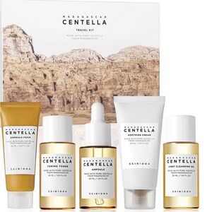 Centella Skincare Madagascar Travel Kit - Gold and White